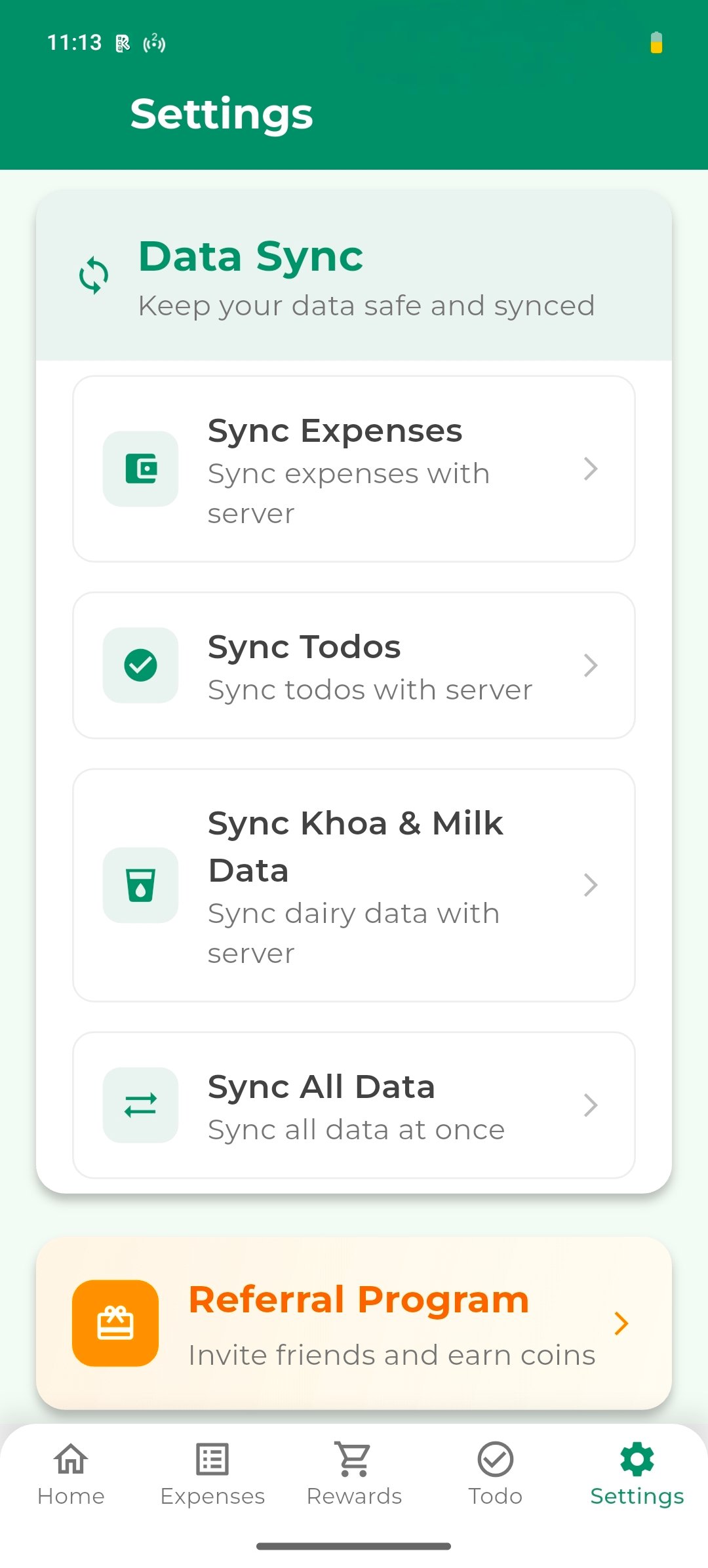 Sync Screen